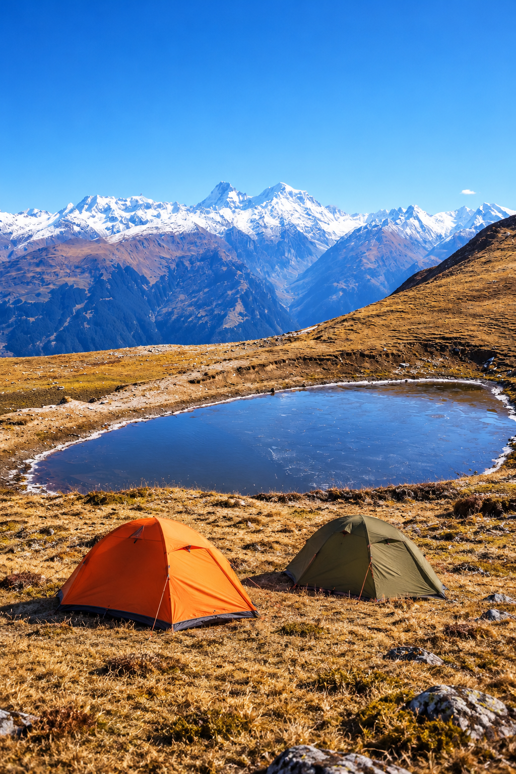 Rani Sui Lake in the Himalayan mountains